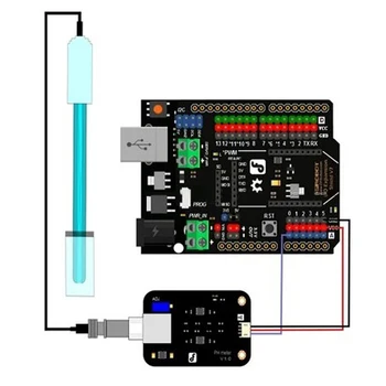 

PH Sensor Module V1.1 + PH Probe AVR Test Code Modules Kit for Aquaculture JDH99