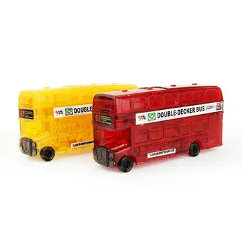 

RCtown 3D DIY Crystal Double Decker Bus Puzzle Jigsaw Toys as Gifts for Kids