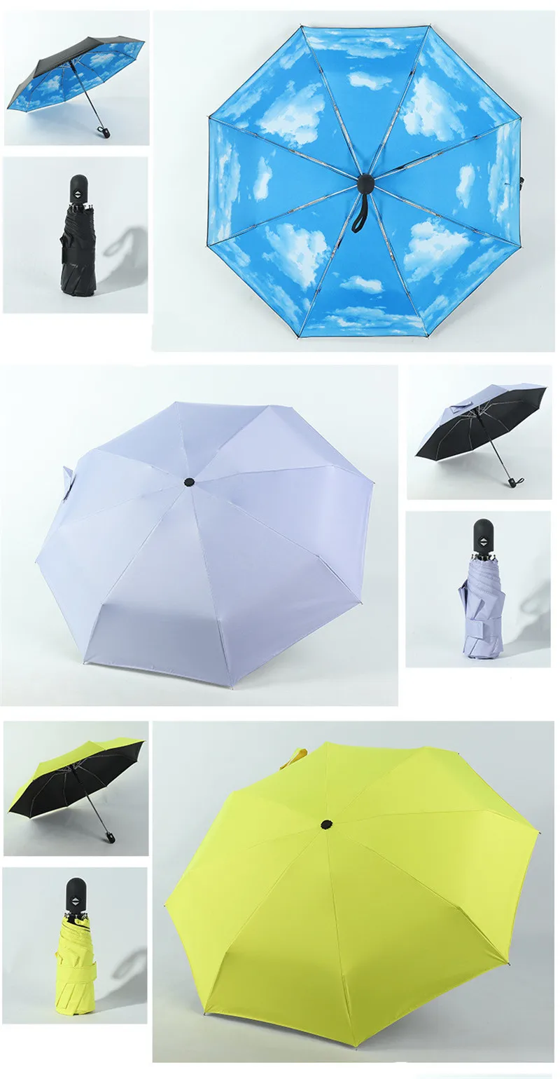DMBRELLA, Мини карманный автоматический 5 складной зонт, ветрозащитный, дождевик, женский, 8 ребер, маленький, компактный, для мужчин, бизнес, Paraguas