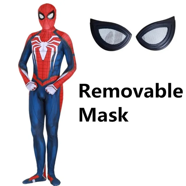 Взрослые Дети Мальчики Insomniac игры человек-паук костюм зентай для косплея Человек-паук боди супергероя костюм комбинезоны - Цвет: B