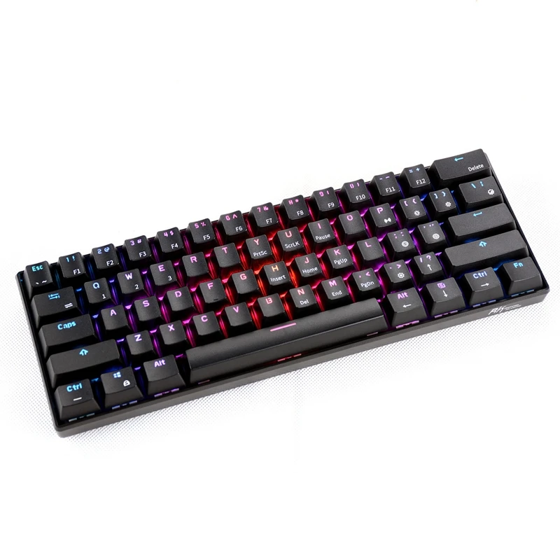 AAAJ RK61 Беспроводная Механическая портативная клавиатура с Bluetooth 61 клавишей Rgb