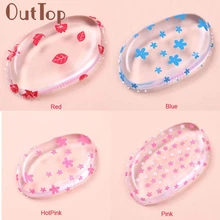 2pcs Hot Makeup Cosmetic Puff Blender SiliconeSponge For Liquid Foundation BB Cream Beauty Essentials 3MAR14dropship