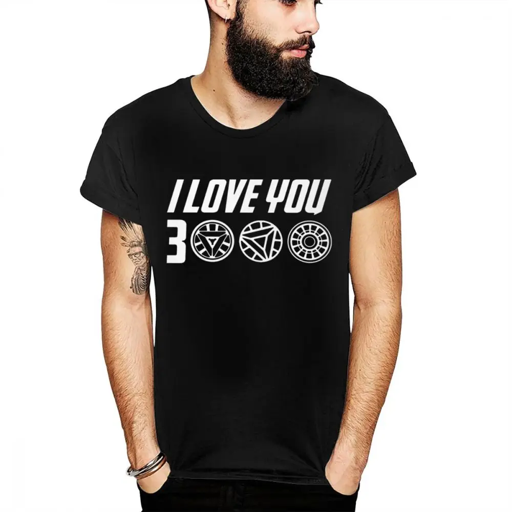 

I Love You 3000 Three Thousand Times Iron Man Tony Stark T Shirt 2019 New Movie Avengers Endgame Tee Shirt For Man Unique Design
