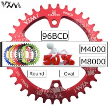 VXM 96BCD Bicycle Chainring 30T/32T/34T/36T/38T Narrow Wide Round Oval Cycle Chainwheel Bike Circle Crankset Plate Bicycle Parts
