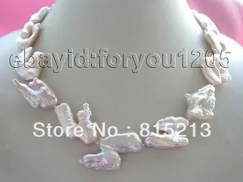 

ddh001808 Genuine Natural 34mm Pink Reborn Keshi Pearl necklace 28% Discount