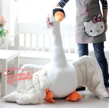 huge lovely plush swan toy white big swan doll gift about 100cm 550