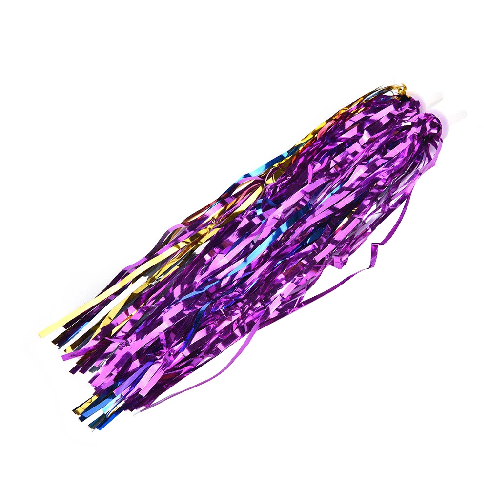 1 Pair Of Multi Color Party DIY Streamers Bicycle Handlebar Laser