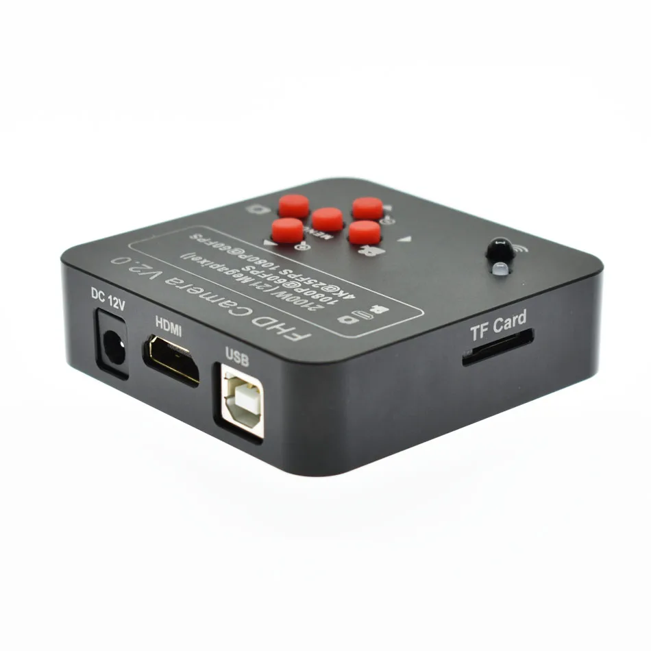 Full HD 38MP 2K 1080P 60FPS industria Video microscopio Cámara HDMI USB salida simultánea lupa TF a