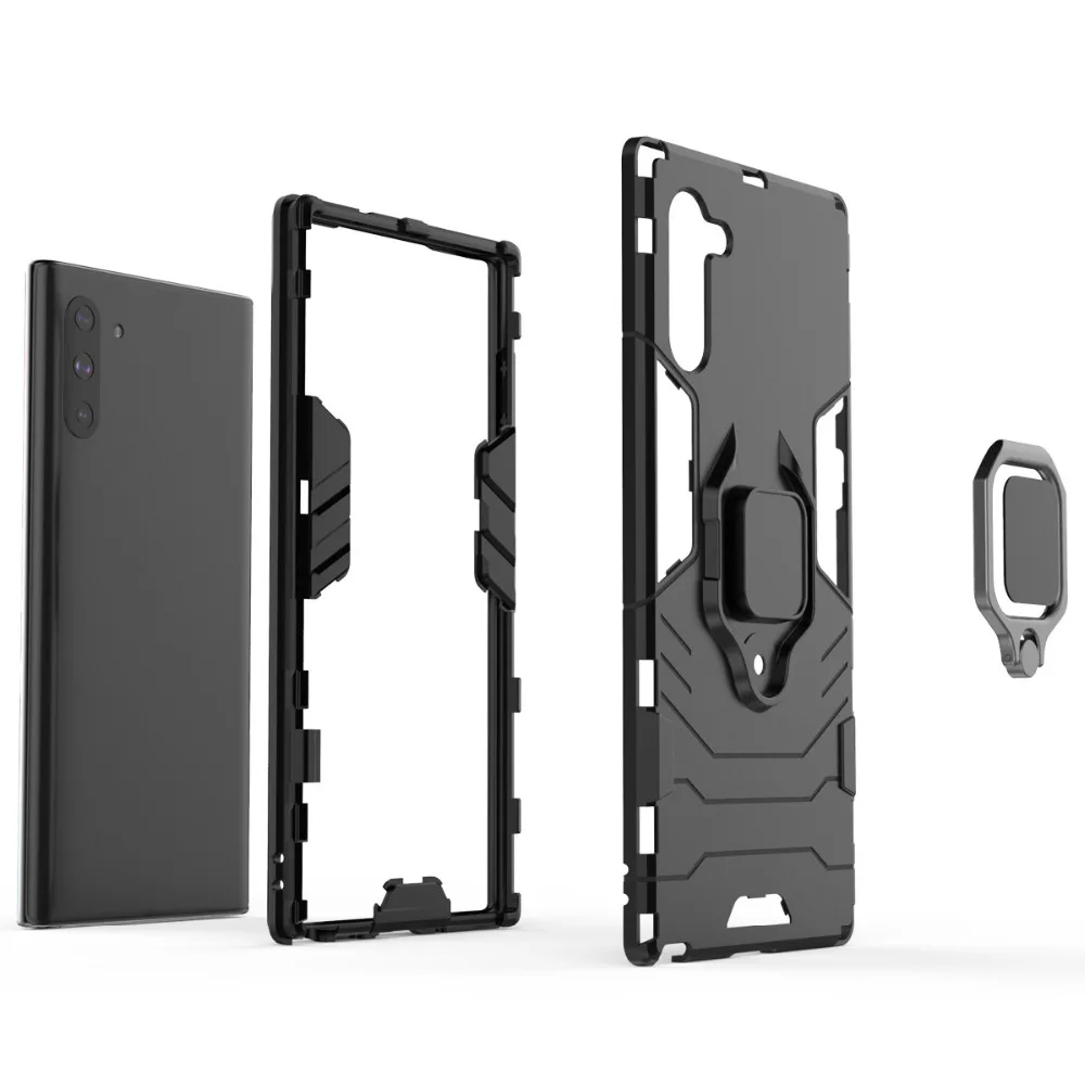 Для Oppo Realme 3 чехол на Realme3 автомобильный Магнитный палец кольцо держатель чехол Гибридный Силиконовый ПК прочный Броня чехол для Oppo Realme 3