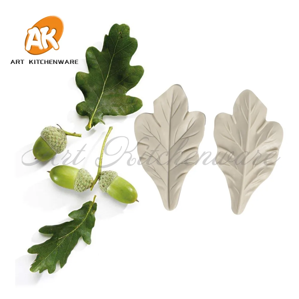 

2pcs New Leave Mold Veiner Sugar Flower Tool Silicone Mold Cake Decorating Fondant Sugarcraft Cake Mold Impression Flower Mold