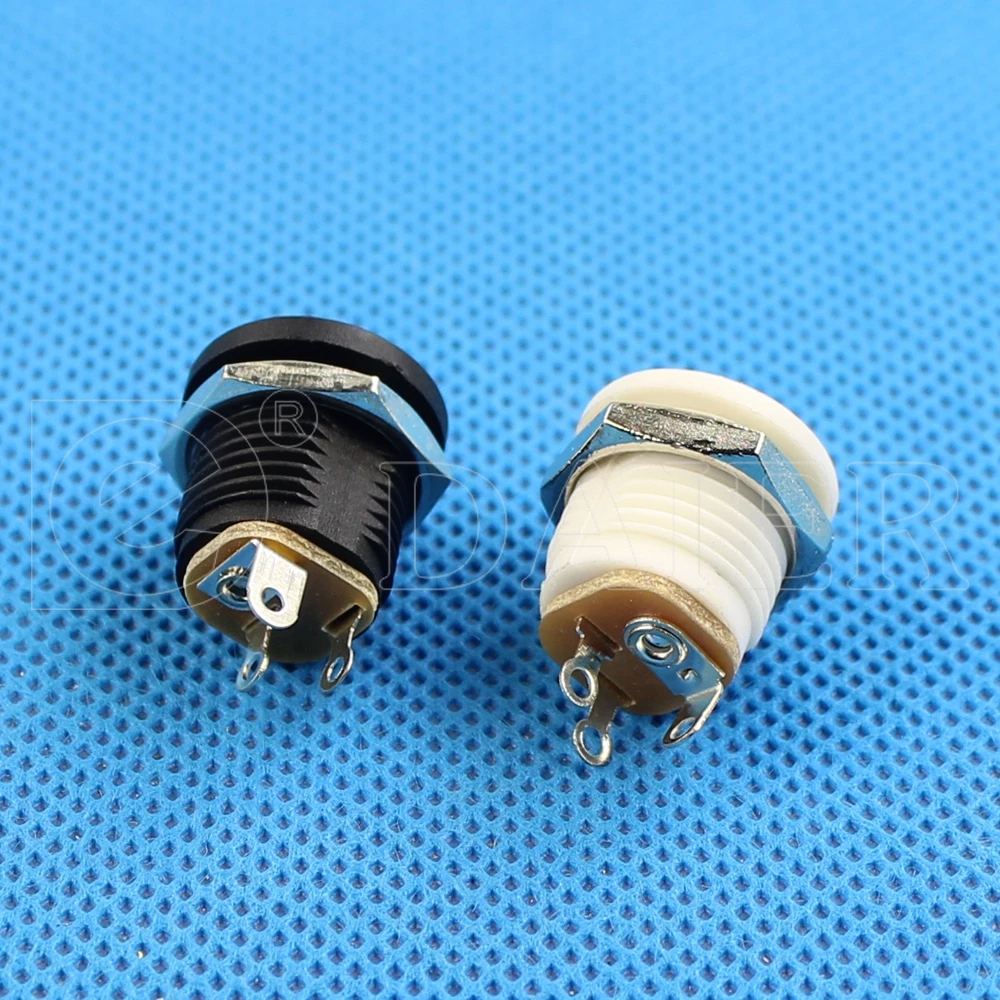 100PCS DC-022 2.1mm 여성 DC 잭 오디오 전원 잭 플러그 커넥터 3 핀