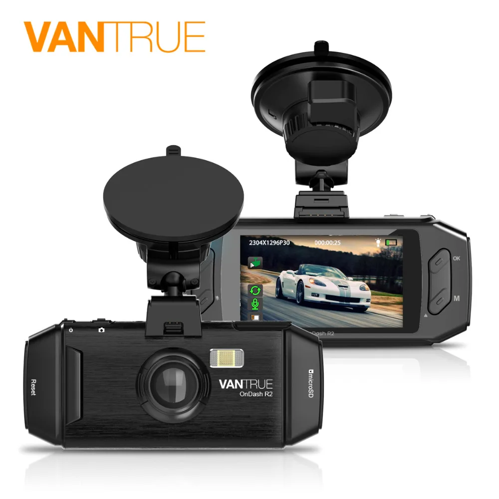 Vantrue R2 Dash Cam 2K (2560X1080P) Full HD 2 7 ''LCD Автомобильный DVR камера с WDR режим парковки и