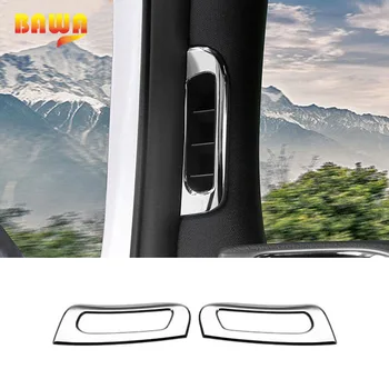 

BAWA Interior Mouldings A Pillar Air Vent Outlet Cover Stickers for Grand Cherokee 2011-2016 ABS Decorative Circle