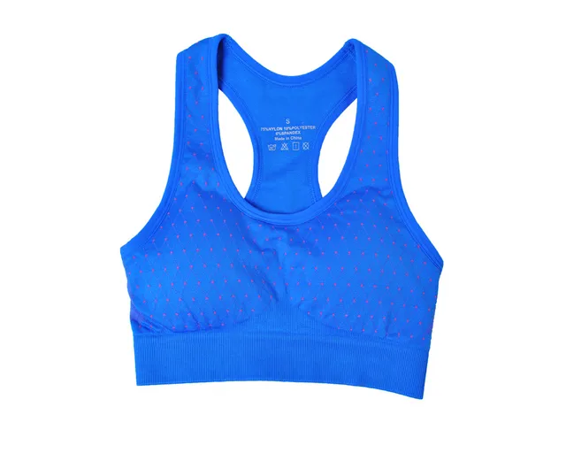 High Stretch Breathable Sports Bra Top Fitness Women Padded Sport Bra