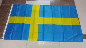 

Euro sellingFree Shipping 90*150cm Hanging The Swedish National Flag Office/Activity/parade/Festival/Home Decoration fashion