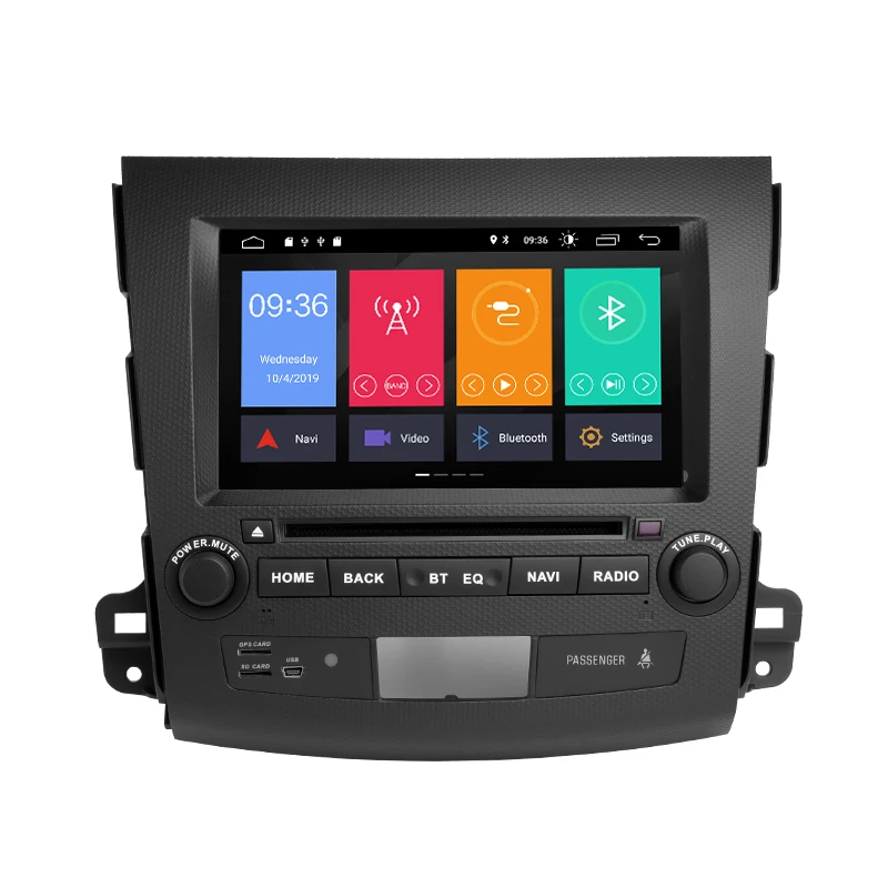 Top Xonrich 2 Din Android 9.0 Car Multimedia Player For Mitsubishi Outlander 2007-2011 AutoRadio GPS Navigation DVD Audio Wifi 4G 1