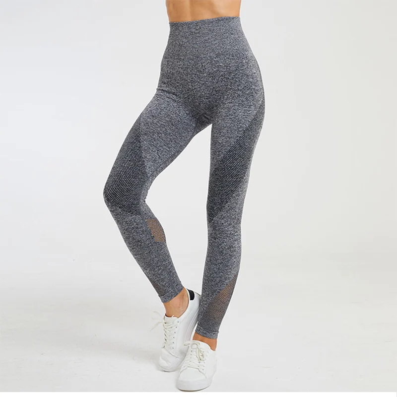 Women New Compression Tummy Control Seamless Leggings High Waisted Gym Leggins Workout Legging Yoga Pants Active Wear