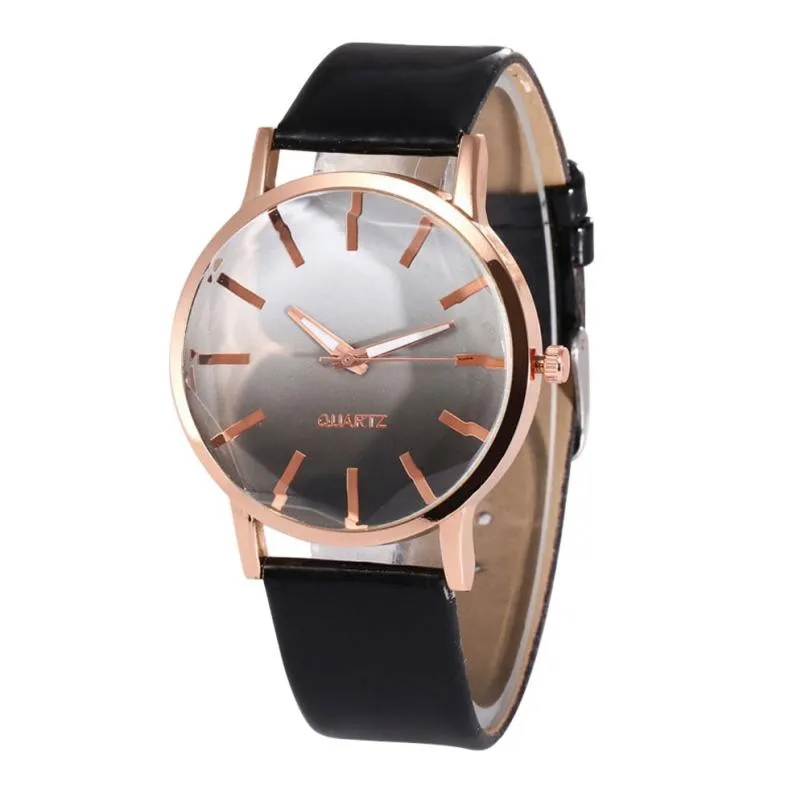 

TZ#501 Popular Gradual Color Scale Convex Two Color Creative Women's Watch Free Shipping
