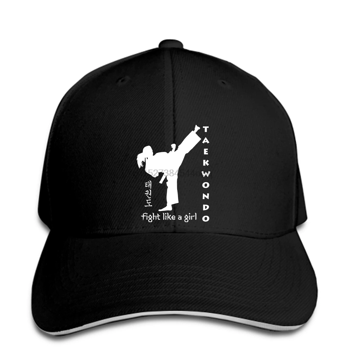 

Taekwondo fight like a girl tkd martial arts t Baseball Cap gym feminist
