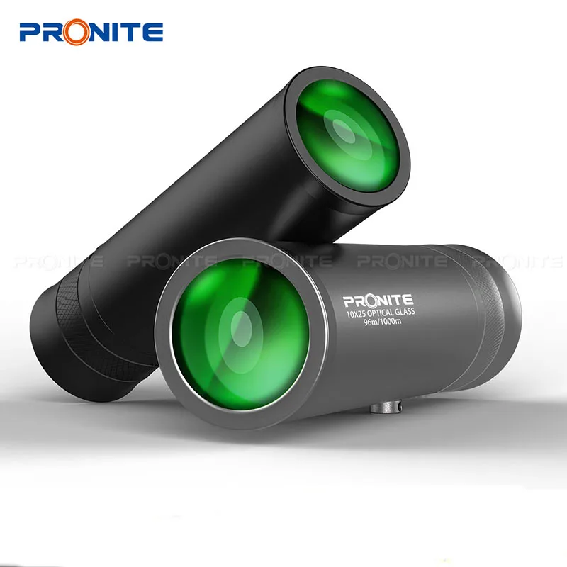 

Mini 10X25 Hunting BAK4 Monocular Telescope HD High Strength All Metal telescope Focus Green Film Binoculo Optical Hunting Scope