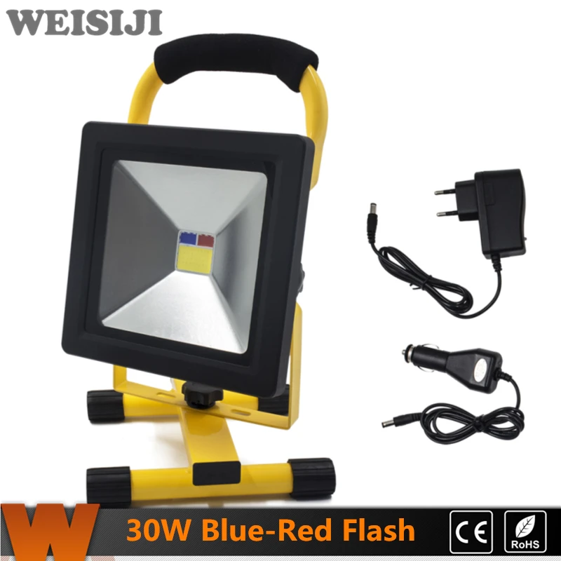

30W Rechargeable Flashlight LED Flood Light Portable SpotLights Camping Outdoor IP65 LED Work Emergency Warning Light