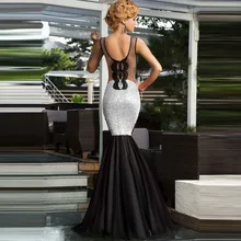 Women Elegant Ever Pretty Club Dresses Lady Rhinestone robe de soiree Long Prom Party Dress Y47