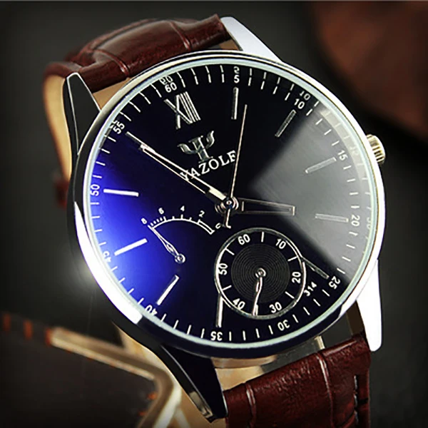 2016 роскошные брендовые yazole кварцевые часы Для мужчин Наручные часы мужской часы наручные часы Бизнес Модные Повседневные платья Часы