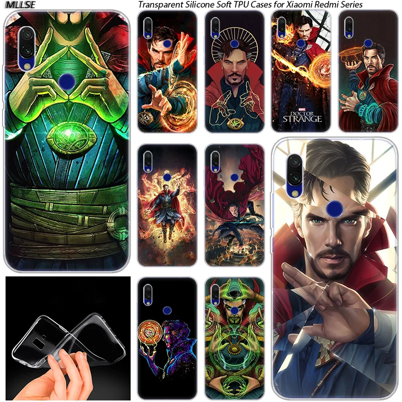 

Marvel Comics Doctor Strange Silicone Case for Xiaomi Redmi 7 GO S2 4X 4A 5 5A 5Plus 6 6A 6Pro Note 4 4X 5 6 7 Pro Fashion Cover
