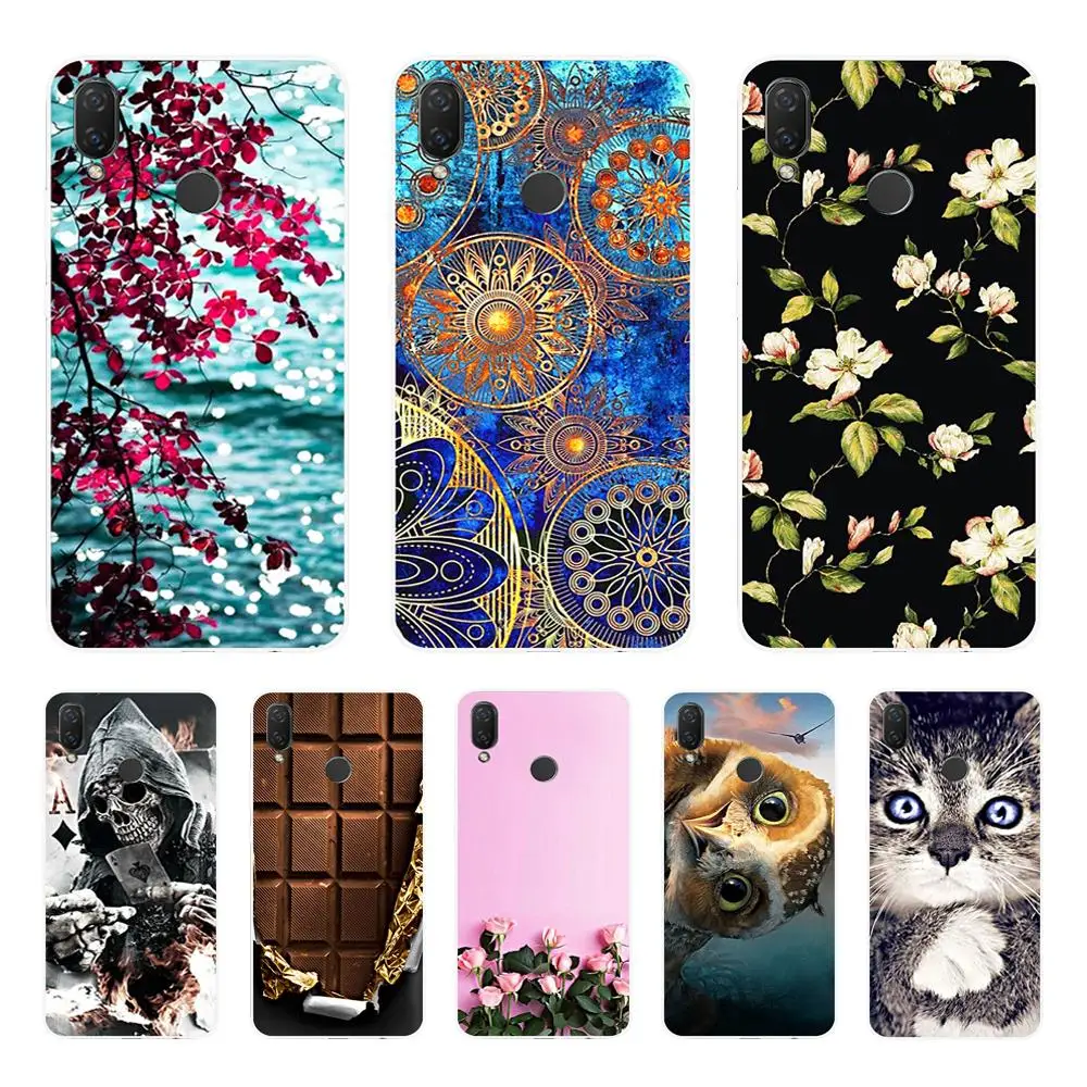 

silicone case for huawei Nova 3 3i 3e case soft TPU cover for Nova3 nova3i INE-LX2 INE-LX9 funda Back cover protective Coque