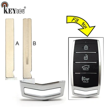 Keyforkess 10x per Hyundai Genesis G80 2017 2018 sostituzione Smart Prox chiave di emergenza per auto inserto remoto lama custodia vuota Fob