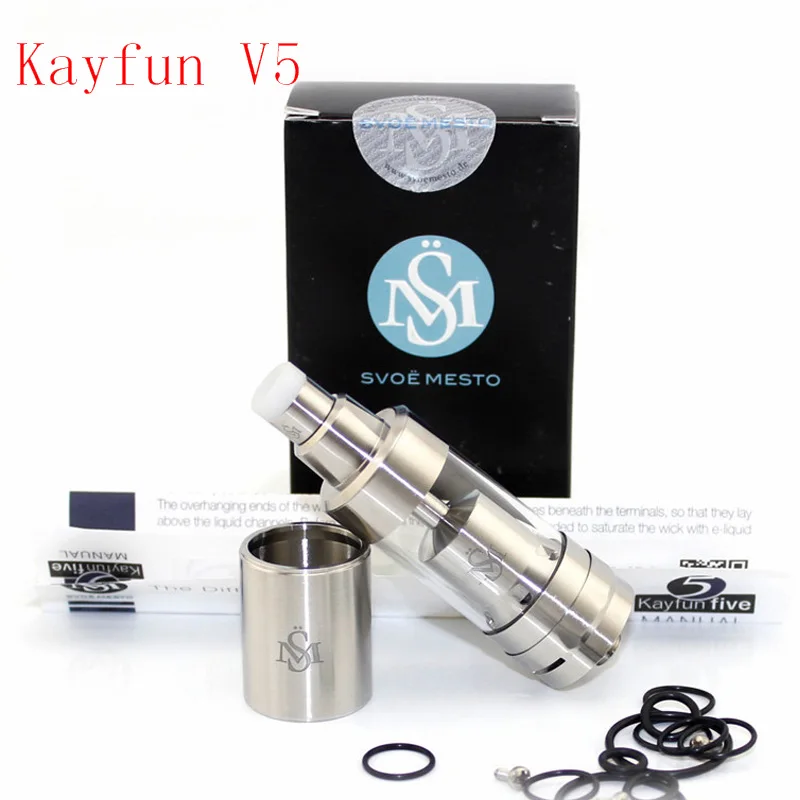 

Kayfun V5 RTA Atomizer Airflow Control Rebuildable Huge Vapor Vaporizer Tank 316SS Vs Kayfun Mini V3 Kayfun Lite RTA Prime RDA