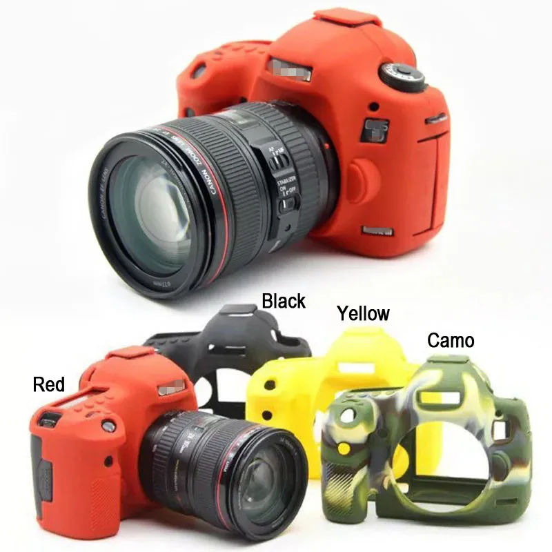 

OUTMIX 5D Mark III 3 Camera Bag Soft Silicone Rubber Protective Camera Body Cover Case Skin For Canon 5DSR 5D3 5DIII