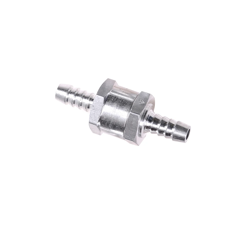 

1PCS One Way Non-return Check Valve Aluminum Fuel High Pressure Suitable For Petrol Diesel Marine 8mm