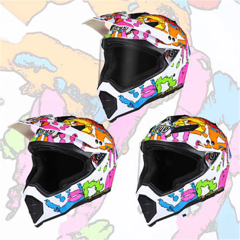 

new 2019 Brands motorcycle helmets motocross racing helmet off road motorbike full face moto cross helmet dual shield DOT 8686c