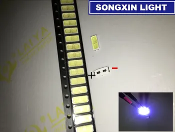 

50pcs FOR LG 7030 SMD LED High Power Cold White Diode 110LM 6V TV Television Backlit Super Bright Diodo LED SMD 7030 Cool White