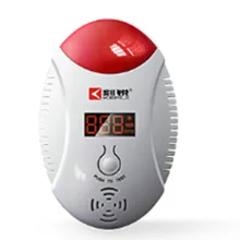Новое поступление цифровой ЖК-дисплей 433 МГц беспроводной детектор газа звук и Вспышка Сирена