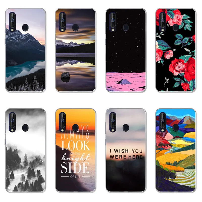 For Samsung Galaxy A60 Case,Silicon map view Soft TPU Back Cover for Galaxy A60 SM-A606F A606F/DS protect Phone cases