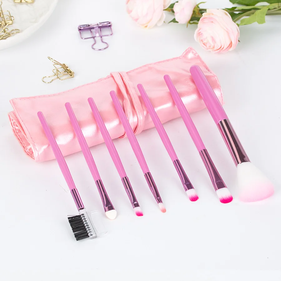 MayCreate 7Pcs Makeup Brushes Professional Foundation Make Up Brush Kit For Eyebrow Eyeshadow Makeup Tools Concealer 5