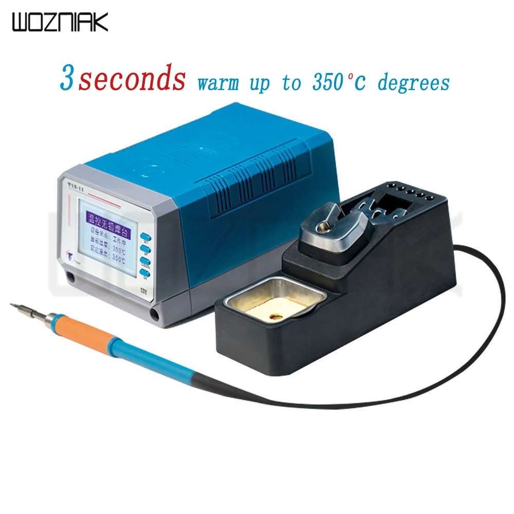 

LEISTO T12-11 75W 220V Lead-Free Soldering Station Digital Welding Station For Phone IPad Table PCB Mainboard Repair