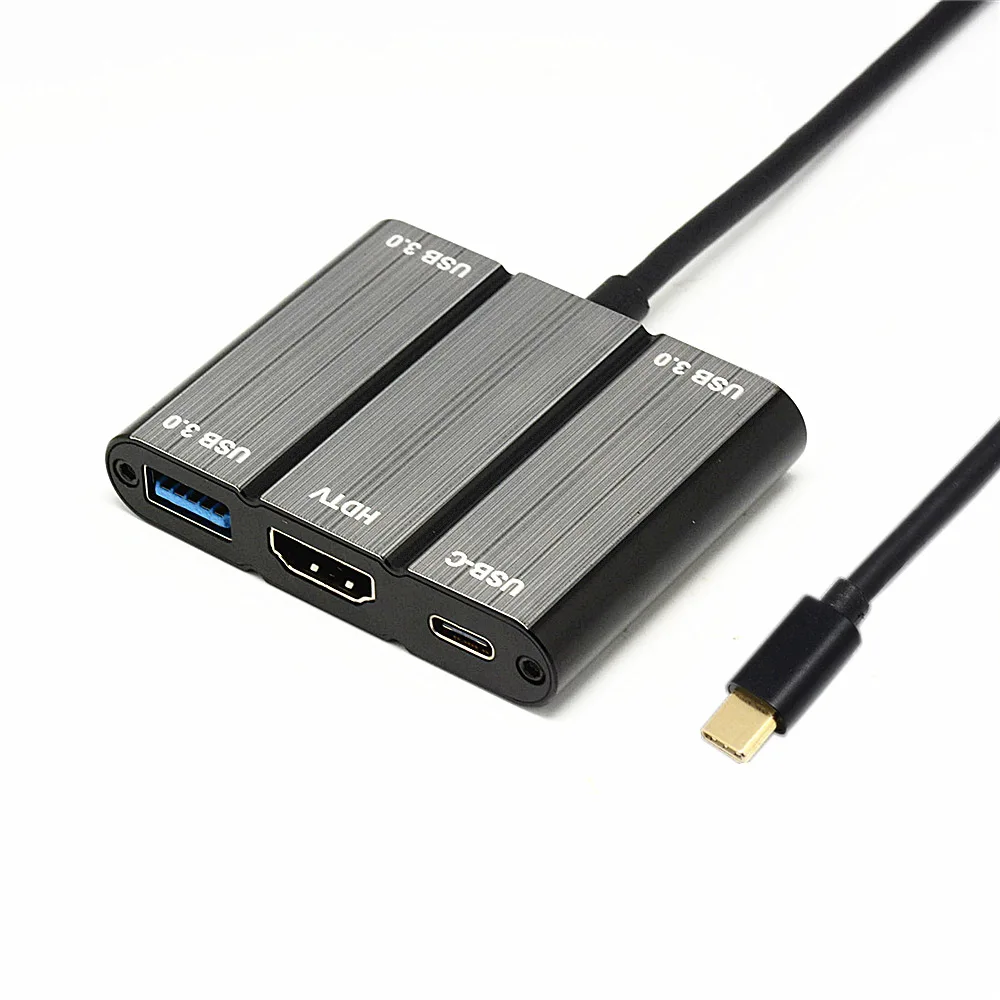 

YMY USB Type C To HDMI USB 3.0 Charging Adapter Converter USB-C 3.1 Hub Adapter for MacBook Pro Pixel Huawei Mate10 Samsung S8+