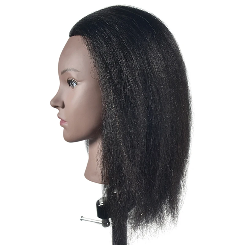 Cosmetology Afro Mannequin Head with Hair for Braiding Cornrow Practice Head Training Mannequin Dummy Heads Cosmetology Afro Mannequin Head with Hair for Braiding Cornrow Practice Head Training Mannequin Dummy Heads