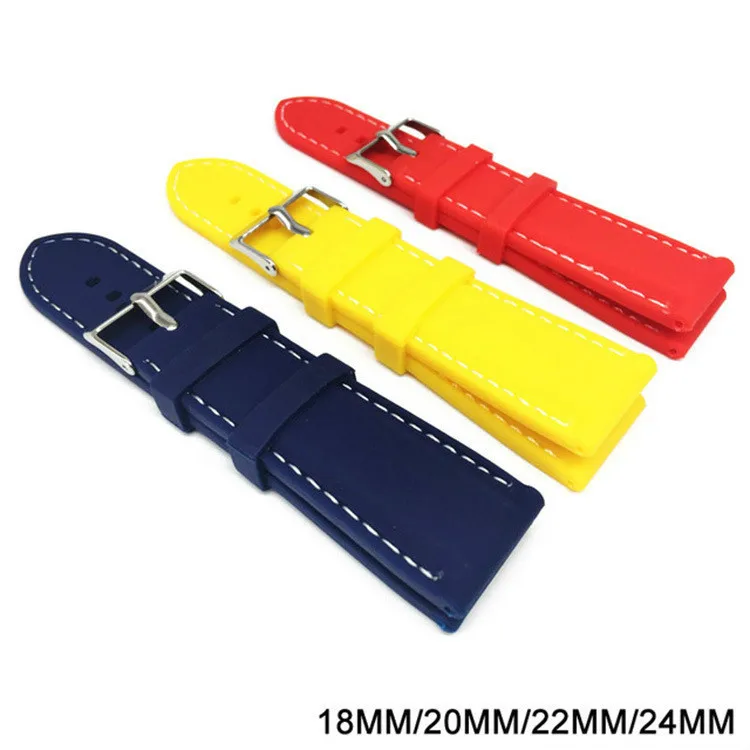 Mens-watchband-Silicon-Rubber-