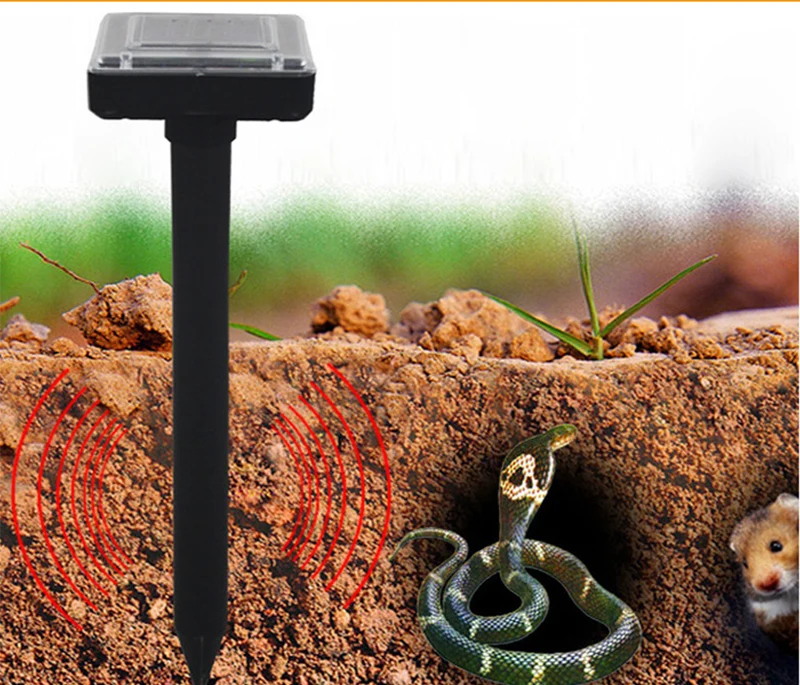 

LYFS Spike Smart Solar Powered Mole Repellent Chaser For Outdoor Lawn Garden Yards Pest Control Rodent Repellent