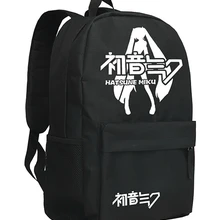 Хацунэ Мику Косплей светящийся черный мультфильм аниме рюкзак оксфордская школьная сумка