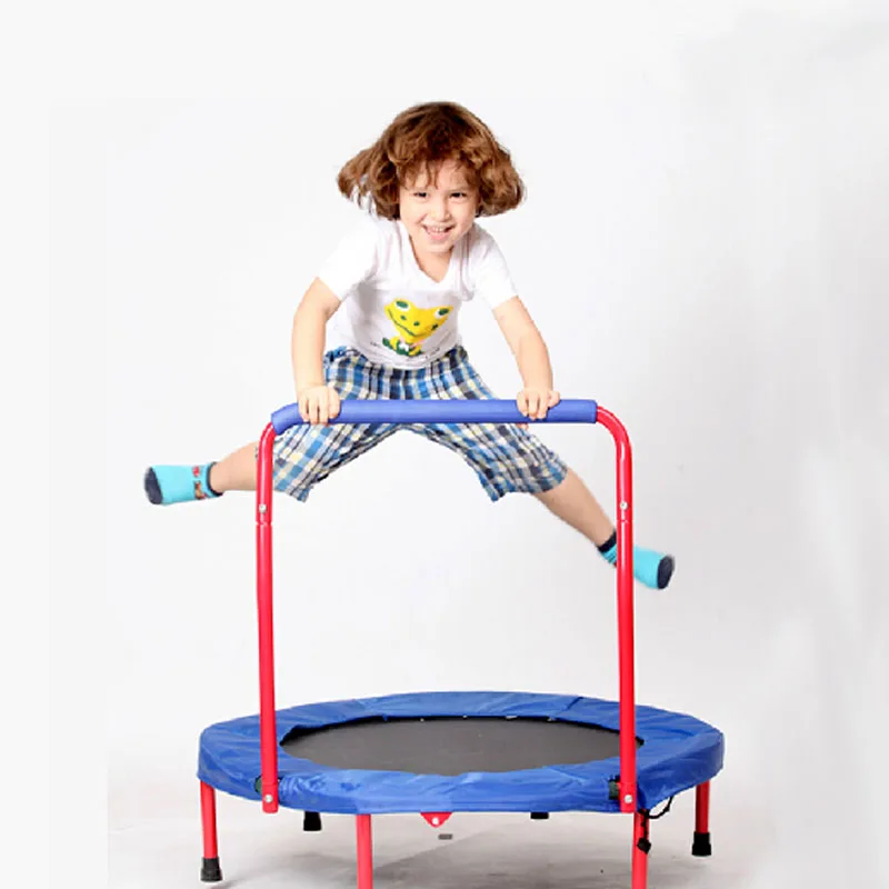 Handheld 36x36 inch kids round trampoline children funny jump sports