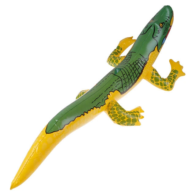 Inflatable Crocodile Blow Up Funny Water Toys Crocodile Toy Alligator Balloon for Summer Beach Swimming Pool Inflatable Toys 3