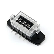 Dewtreetali new 4 Way Circuit Car Automotive ATC ATO Blade Fuse Box Block Holder Fuseholder 32V