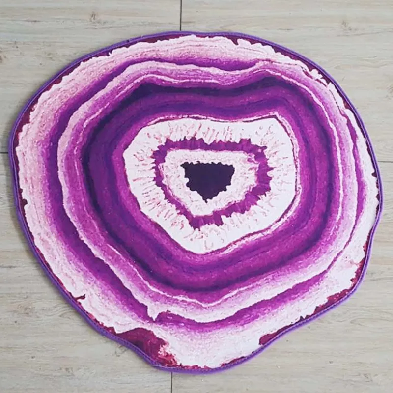 

200CM Diameter Antique Wood Tree Growth Ring Round Carpet Creative Round Rug Extra Large Round Carpet Rug Chair Floor Mat Pad