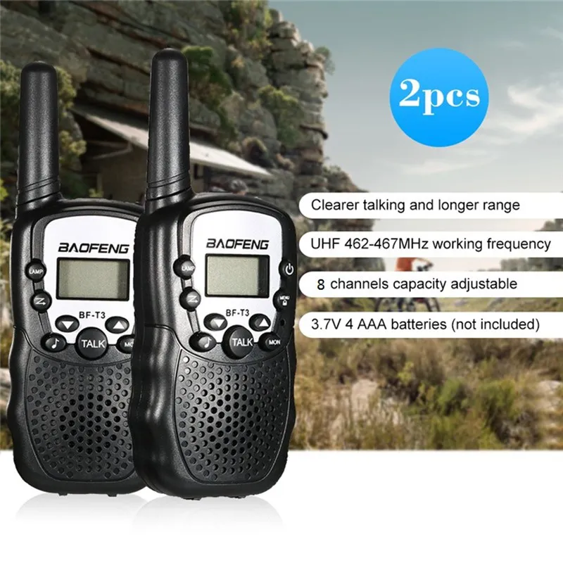 baofeng BF-T3 BF T3 BFT3 cb комплект мини детская рация для детей 2 шт автомобильная портативная рации ham радиостанция трансивер baufeng двухдиновая магнитола радиостанции boafeng walki talki радио станция uhf телефон