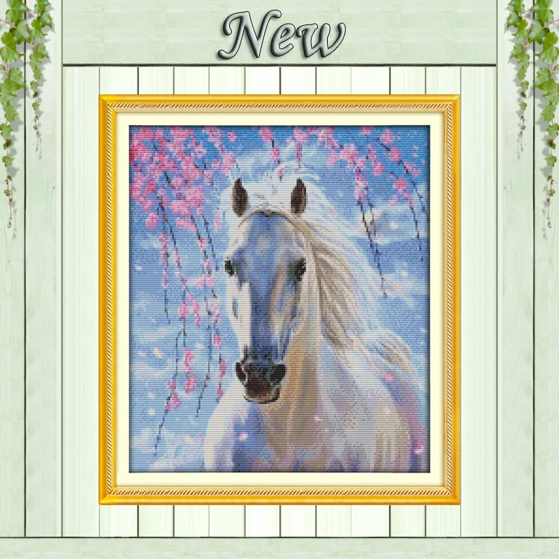 Набор для вышивки крестиком White horse DMC 11CT 14CT вышивания домашнее украшение с